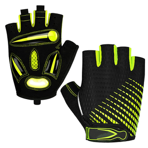 <b>Half</b> Finger Cycling Gloves Breathable Non <b>Slip</b> Moisture Wicking Lightweight Unisex Summer Hook & Loop Closure - Product Image 3