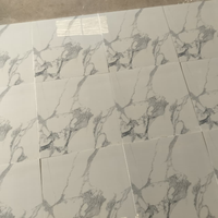 Carrelage en porcelaine émaillée super polie 600 x 600 mm, effet marbre, pour salle d'attente, bureau, bâtiment commercial