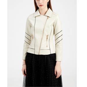 New Modern Mavericks Women's Casual Brown <b>Leather</b> <b>Jacket</b> Contemporary <b>Long</b> Sleeve <b>Leather</b> <b>Jacket</b> - Product Image 5
