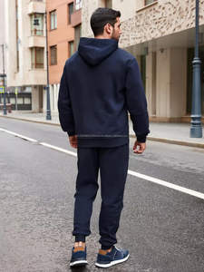 Chándal de Microfibra Transpirable de 280 g/m² para Hombre, Traje Deportivo de Verano para Correr, Diseño Sublimado con Degradado Rojo y Azul, Secado Rápido - Product Image 5