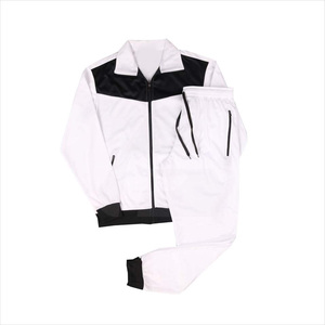 ชุดกีฬาผู้ชายสไตล์วินเทจ เสื้อแจ็คเก็ตมีฮู้ดซิปเต็มตัว ระบายอากาศได้ดี ผลิตจากผ้าฝ้าย 100% น้ำหนักเบา สีพื้น พร้อมกางเกงวอร์มสำหรับวิ่งออกกำลังกาย - Product Image 4