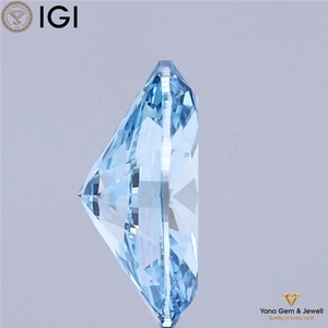 Diamante Cultivado en Laboratorio CVD con Certificación IGI, Claridad VVS2, Color Azul Intenso, Corte Ovalado, 3.00 Quilates para Anillo Solitario Simple - Product Image 4