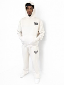 Ensemble de survêtement classique pour homme en molleton noir, style uni, épais, avec sweat à capuche zippé ou à enfiler et short de survêtement - Product Image 6