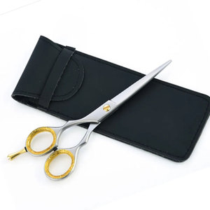 Professional Hairdressing Scissors Stainless Steel Sharp Blade Right Handed <b>Long</b> <b>Handle</b> Blue Plastic <b>Handle</b> for Hair Salon - Product Image 5