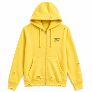 Sweat à capuche streetwear personnalisé, coupe classique, uni, effet vieilli, délavé vintage, hiver, écoresponsable, polyester/coton, avec poche - Product Image 1