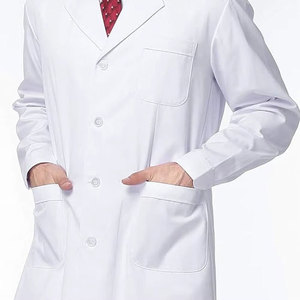 Hot Sale High Quality Medical Lab <b>Coat</b> with Canvas Fabric Hospital Uniform Style Customized Color & Logo Options - Product Image 3