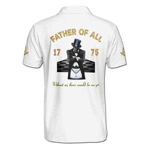 Polo personnalisé Rose des Sept Sceaux DOS Fraterner Masonic Sisters Franc-Maçonnerie pour femmes, chemises sur mesure de haute qualité - Product Image 3
