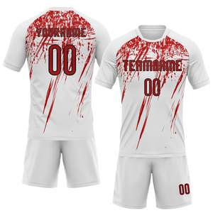 <b>Custom</b> Sublimation 100% Polyester Sports Jersey Set OEM Wholesale Team Uniform Training Shorts Club Sportswear Apparel Wear Set - Product Image 1
