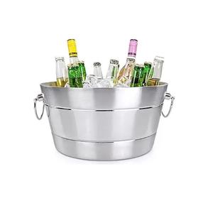 Lot de 6 grands seaux métalliques galvanisés avec poignée, idéaux pour paniers-cadeaux, glace, bonbons et fêtes – Vente Flash - Product Image 3