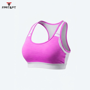 Sujetadores deportivos de yoga de talla grande al por mayor, con color frontal, de alta sujeción, a prueba de golpes, de secado rápido y con almohadillas extraíbles - Product Image 3