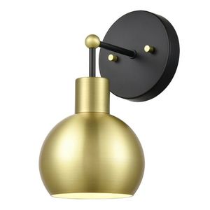 Metal Wave Antique Brass Cone <b>Wall</b> Lamp Contemporary Easy to Install and Maintain Model 10332 for <b>Bedside</b> <b>Lighting</b> - Product Image 5