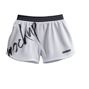 กางเกงขาสั้นผ้าคอตตอนเอวสูงปานกลางเอวสไตล์สตรีทกางเกงขาสั้นพิมพ์ลายพิมพ์ดิจิตอลขนาดพิเศษฟอกสีสำหรับฤดูร้อน - Product Image 6