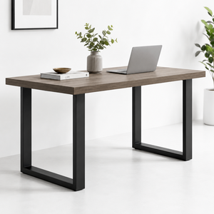 ขาเฟอร์นิเจอร์โลหะปรับระดับได้ ขนาด 28x35 นิ้ว ชุด 2 ชิ้น ขาเฟอร์นิเจอร์ DIY ขาโต๊ะอาหาร รับน้ำหนักได้ 2204 ปอนด์ สีดำ รุ่น EDPTBL004 - Product Image 1