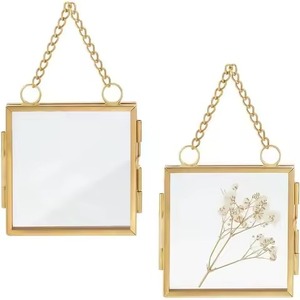 Classic Design Metal Glass Photo <b>Frame</b> Wall Hanging <b>Picture</b> Holder Stylish Interior Decoration - Product Image 1