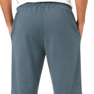 Mens Long Bermuda Sweat <b>Shorts</b> Elastic Waist Drawstring Side Pockets <b>Wide</b> <b>Leg</b> Relaxed Fit Open Hem Custom Wholesale OEM Supplier - Product Image 2