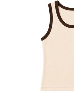 Manufacturer Custom <b>White</b> Ribbed Cotton <b>Men</b> Tank Top Sleeveless Casual Slim Fit Summer Gym <b>Vest</b> Contrast Trim Custom Wear Top - Product Image 3