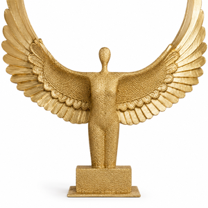 Sculpture abstraite de femme ailée, statue d'ange moderne en polyrésine, figurine décorative pour la maison, décoration de table - Product Image 4