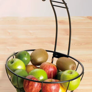 Planche à découper en bois vintage, organisateur de comptoir créatif, boîte de rangement de cuisine noire - Product Image 1