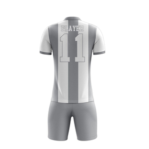 Ensemble d'uniformes de football unisexes de haute qualité 100% polyester, short imprimé à l'avant, anti-UV, séchage rapide, respirant, kit de sport d'équipe - Product Image 6
