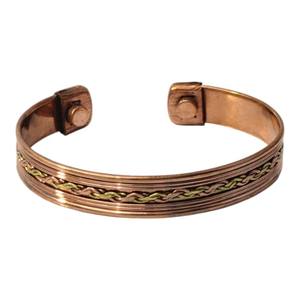 Pulsera Magnética de Cobre Unisex Ajustable y Duradera, Diseño Moderno, Ecológica, Hecha a Mano, Alivio del Dolor, Accesorio de Equilibrio Energético - Product Image 1