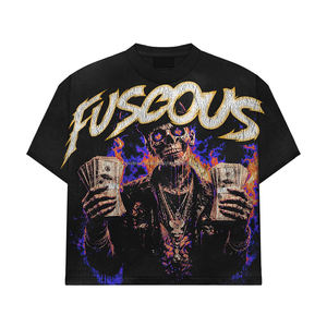 Camisetas Personalizadas para Hombre con Hombros Caídos, Camisetas Blancas de Algodón Lisas de Marca Personalizada, Camisetas Holgadas de Poliéster para Hombre - Product Image 1