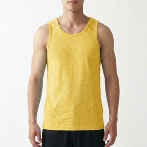 Daily Wear Cotton Tank Top Classic Fit Sleeveless Shirt High Quality Bulk Supplier - Product Image 5