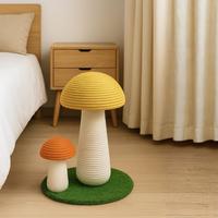 Árbol rascador y rascador para gatos de sisal duradero Yommy con un diseño súper lindo en forma de hongo para la diversión felina, uso en interiores, para todas las estaciones