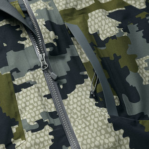 Men's <b>Camouflage</b> Hooded Soft Shell <b>Jacket</b> Fleece Lined Zipper Closure Outdoor Hunting Wear Autumn Season Regular Fit - Product Image 3