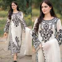 Robes traditionnelles pakistanaises de qualité supérieure, en tissu lourd, pour l'hiver et l'été, avec broderies et pierres, par AA IMPEX