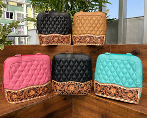 Bolso bandolera con cremallera de cuero acolchado con entramado de diamantes para mujer, bolso de hombro de diseñador de lujo - Product Image 4