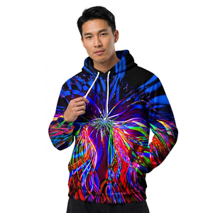 Sudadera con Capucha para Hombre, Estampada, Informal, Corte Regular, Otoño, 100% Poliéster, Tejido de Punto, Impresión por Sublimación - Product Image 4