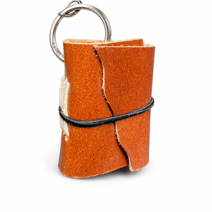 <b>Mini</b> Eco-Friendly Genuine Leather Antique Imitation Journal Keychain Handmade <b>Notebook</b> Pocket Diary Travel Notes Holder Gift - Product Image 1