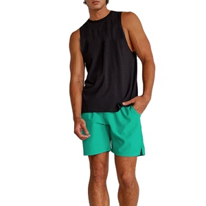 Nueva llegada tejido personalizado estampado en blanco Logo hombres corto gimnasio Fitness Casualc malla pantalones cortos Joggers Fitness Athletic Short - Product Image 4