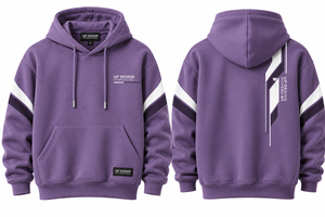 Sudadera con Capucha Personalizada con Gráficos Morados, Sudadera de Moda Urbana, Sudadera con Estampado Unisex, Ropa Casual de Moda, Suministro de Fábrica OEM - Product Image 3