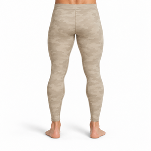 Les leggings de compression pour hommes offrent un ajustement de soutien, un confort extensible et une mobilité flexible pour l'entraînement physique et les activités sportives. - Product Image 4