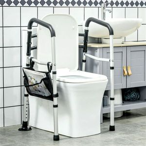 Adjustable Height Toilet Safety Rails Bathroom Safety Equipment Walking Aid and Grab Bar - Product Image 5