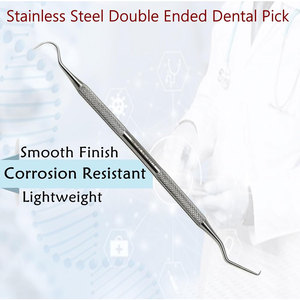 Dental Tartar <b>Scraper</b> Tool Double Ended Explorer Probe #5 Plaque Remover Stainless Steel Reusable <b>Tooth</b> Pick for <b>Teeth</b> Clean - Product Image 6
