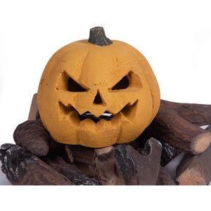 1 confezione di Gas di zucca legna in ceramica fuoco Lgs Ventless sfiato libera Gel propano etanolo elettrico all'aperto forniture per le vacanze di Halloween - Product Image 1