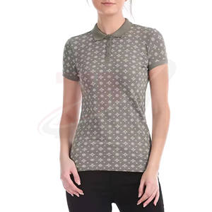 เสื้อโปโลผู้หญิงสไตล์ลำลอง ราคาถูก 180 GSM ทรงโอเวอร์ไซส์ ความยาวปกติ ผลิตจากผ้าสแปนเด็กซ์และผ้าฝ้าย - Product Image 1