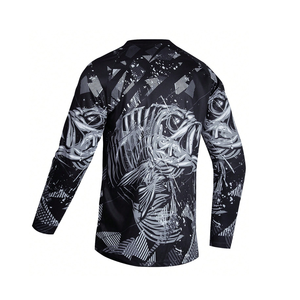 Custom Sublimated Fishing Jersey With <b>Face</b> Mask Quick Drying 4 Way Stretch Moisture Wicking Elite Team Tournament Fishing - Product Image 2