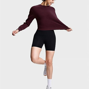 Sudadera Larga con Capucha para Mujer, Diseño Moderno, Cuello Redondo, Estilo Casual, Hombros Caídos, Transpirable, Ecológica, 100% Algodón - Product Image 5