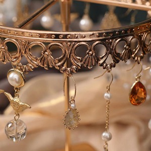 Beautiful Rotating <b>Round</b> Earring Organizer Stand For Jewelry Storage Display And Home Organization Or Gifting Purpose Stand - Product Image 3