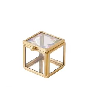 Boîte de rangement vintage en métal pour bijoux, bagues, colliers, boucles d'oreilles, usage domestique - Product Image 4