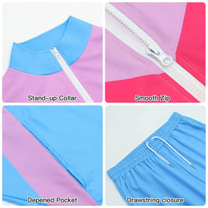 Conjunto de Chaqueta Cortavientos para Hombre, Precio Económico al por Mayor, Transpirable, Informal, Sólido, Ligero, Resistente al Viento, con Bolsillos Laterales, de Poliéster, para Correr y Trotar - Product Image 5