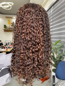Cuticle Aligned Remy Virgin Human Hair Lace <b>Front</b> <b>Wig</b> for Black Women Customized Colorful 180% Density - Product Image 6