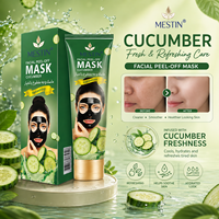 Masque facial peel-off au concombre Nettoyage en profondeur des pores Soin hydratant Peau éclatante Formule personnalisée OEM Marque privée Faible MOQ
