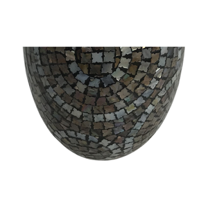 Vase décoratif artisanal avec incrustation de nacre - Product Image 3