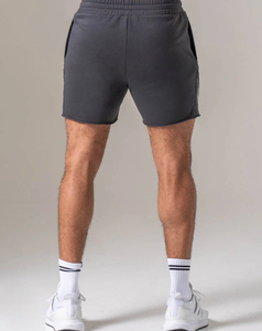 Pantalones Cortos Ligeros de Algodón para Hombre, Color Sólido, Cintura Media, con Cordón, Casuales, Transpirables, Tejido de Punto, 180 g - Product Image 2