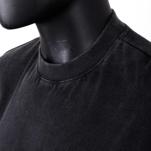 Mens <b>Acid</b> Wash Oversized T Shirt Heavyweight Cotton <b>Drop</b> Shoulder Vintage Streetwear Tee OEM 220 Grams Solid Casual Blank - Product Image 3