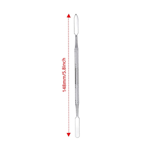 Spatules de mélange de qualité supérieure en acier inoxydable, à extrémité unique, polies brillantes, spatules de mélange pour maquillage par MARI INSTRUMENTS - Product Image 2